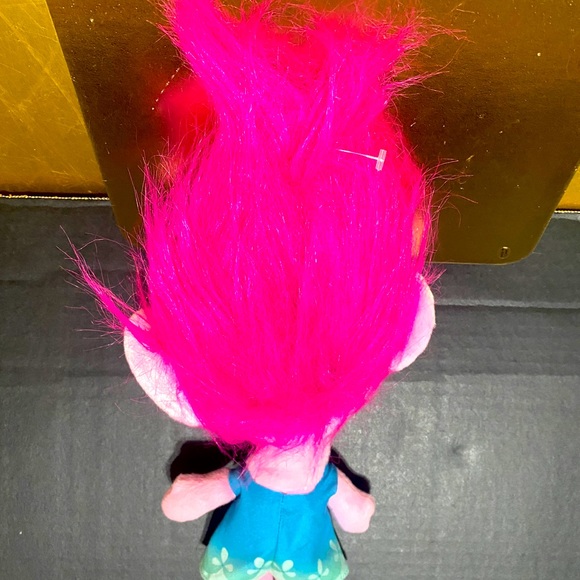 TROLLS DREAMWORKS POPPY TALKING TROLL 2015 PLUSH BY HASBRO WORKS!  14” - Picture 8 of 13